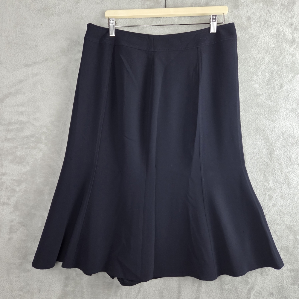 Louben Blue Maxi A-Line Skirt for Work